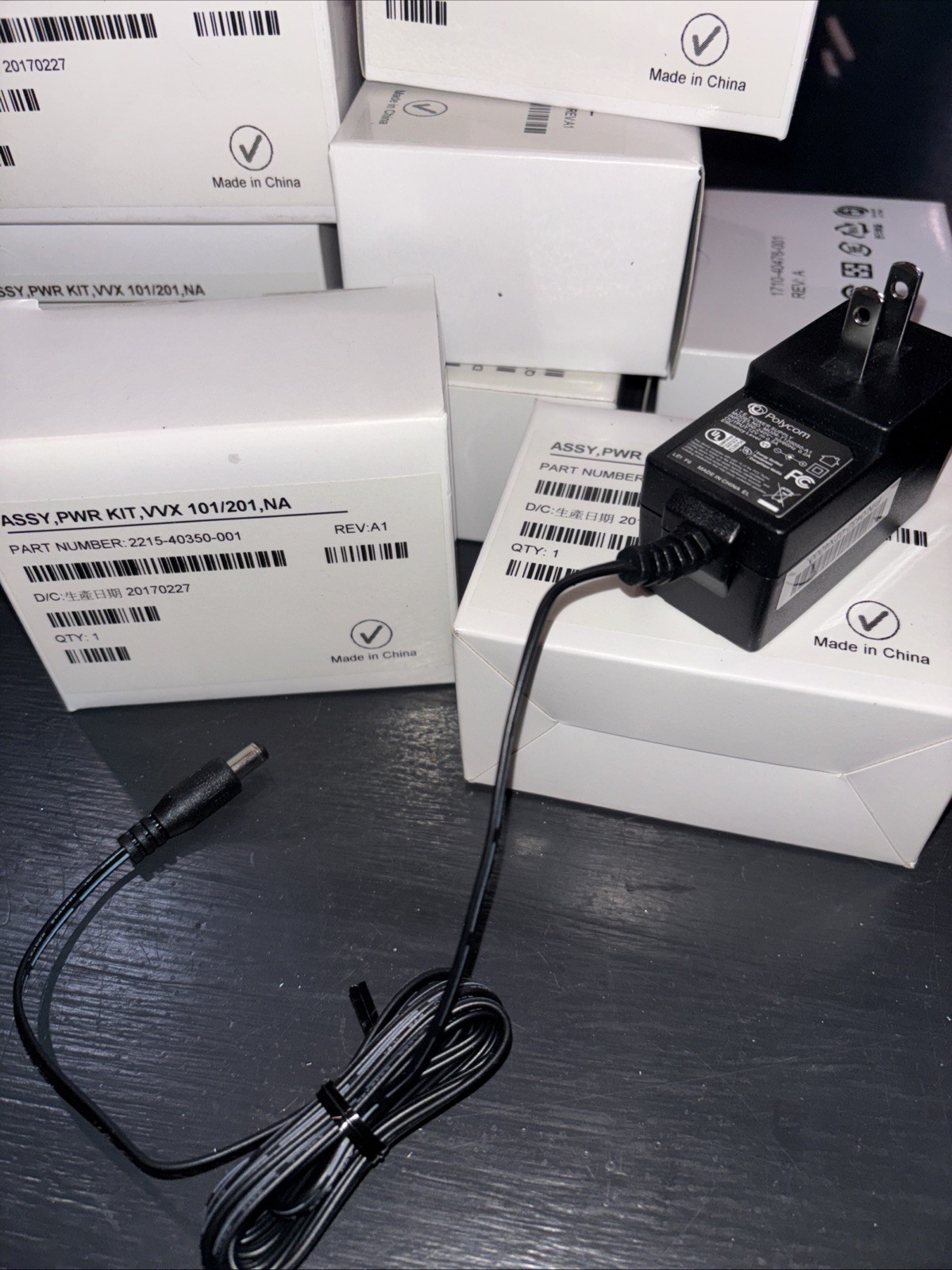 (1) NEW Genuine Polycom MU06-T120050-A1 I.T.E. Power Supply 12V 0.5A