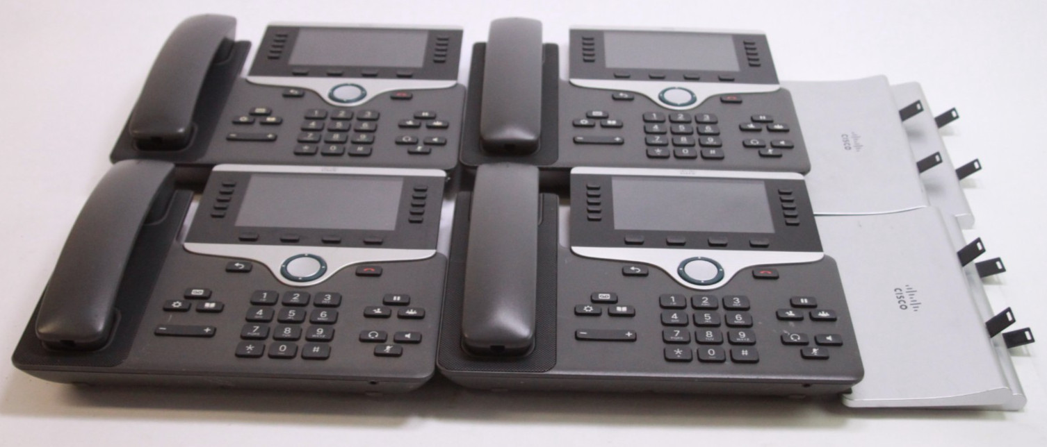 Lot 20 Cisco CP-8811 Corded IP Phones Business VoIP with Stands & Handsets READ
