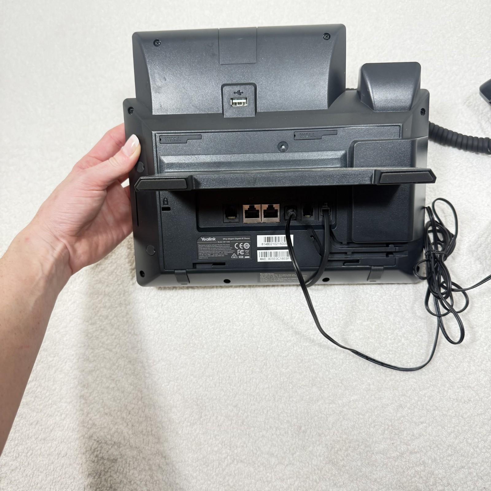 Lot of 3 Yealink T48S Gigabit IP Business Phones w/ Power Adapters Tested