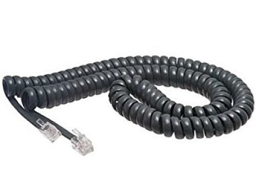 10 Cisco IP 12′ FT 7900 Series Gray Phone Handset Headset Coil Curly Cords Wires