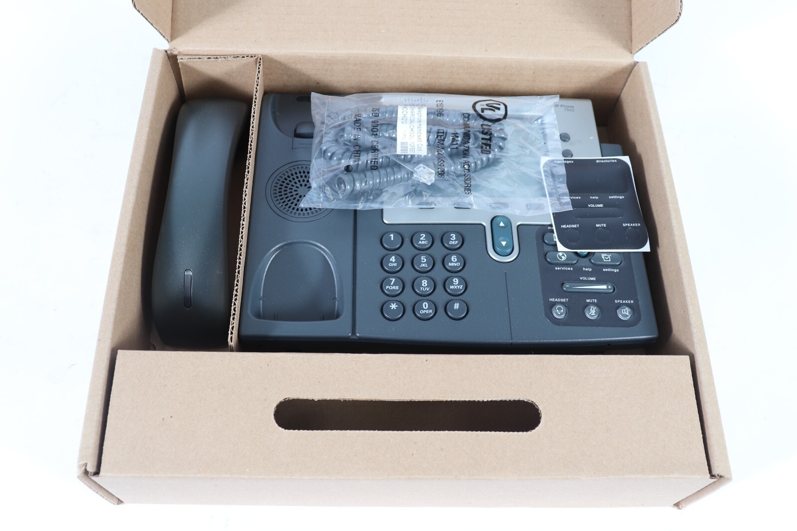 Lot of 5 NEW Cisco CP-7942G 7942G Unified IP VoIP Business Office Phone Handset
