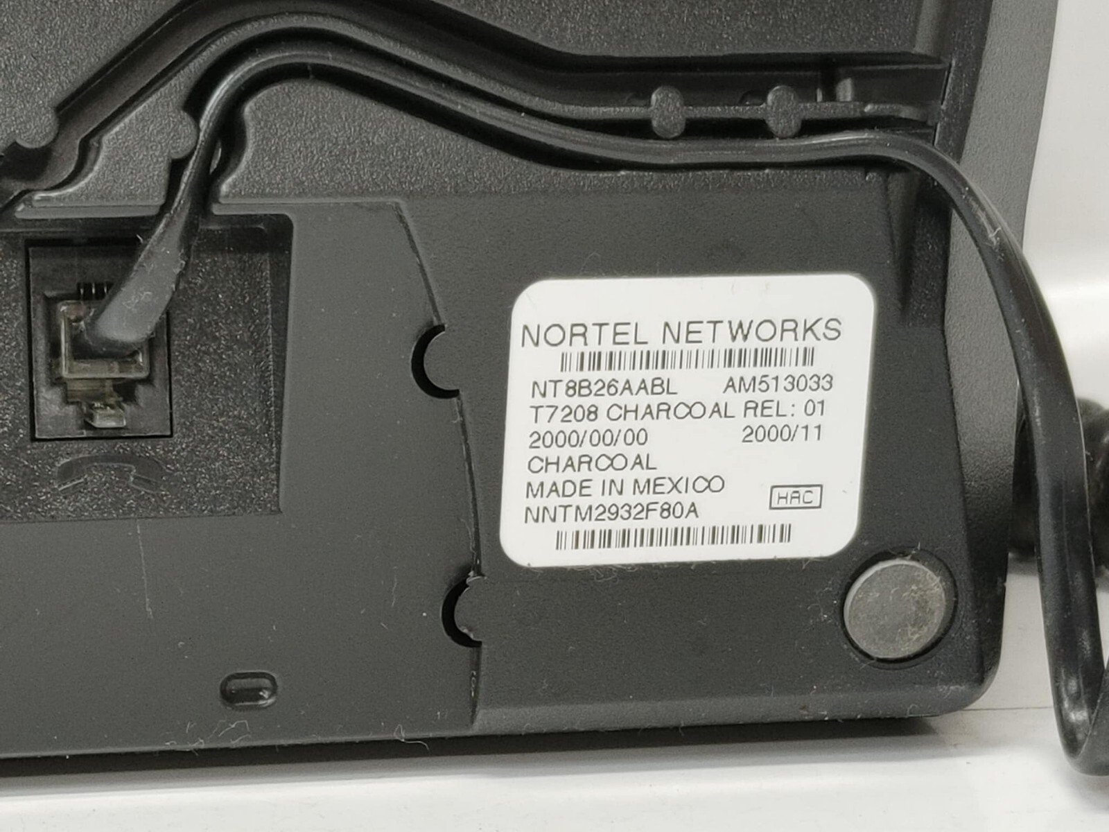 Nortel networks T7208 Charcoal 8 Button Display Speaker Telephone NT8B26AABL