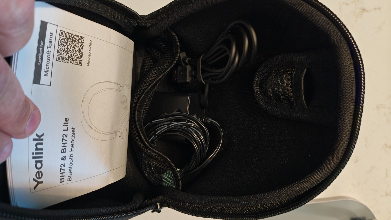 Yealink BH72 1208615 Headset – Stereo USB Type A Wireless Bluetooth (Pre-Owned)