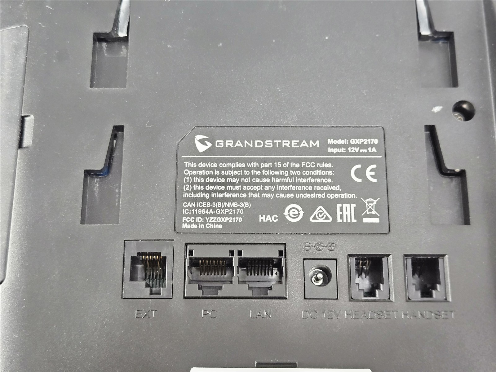 Grandstream GXP2170 6-Line VoIP Enterprise IP Phone Base Unit Only Grade C