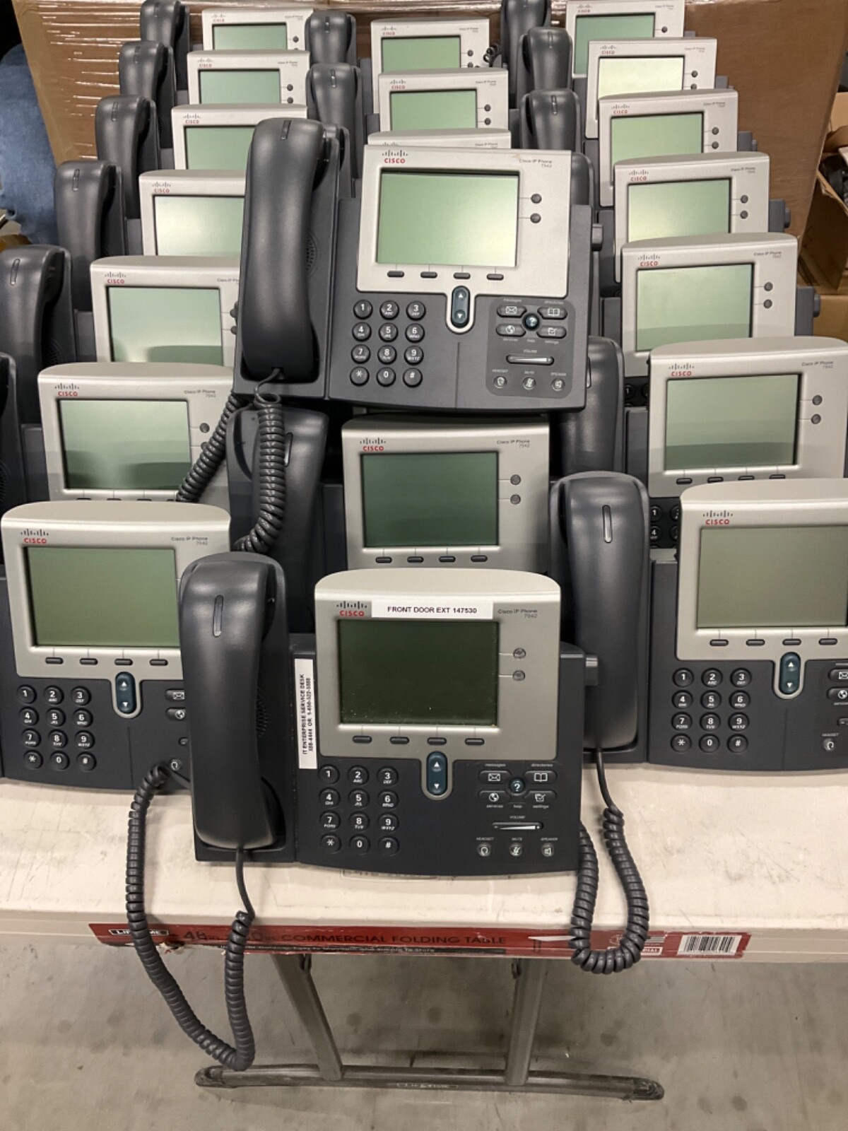 Lot of 22 Cisco CP-7942G Unified IP Phone 7942
