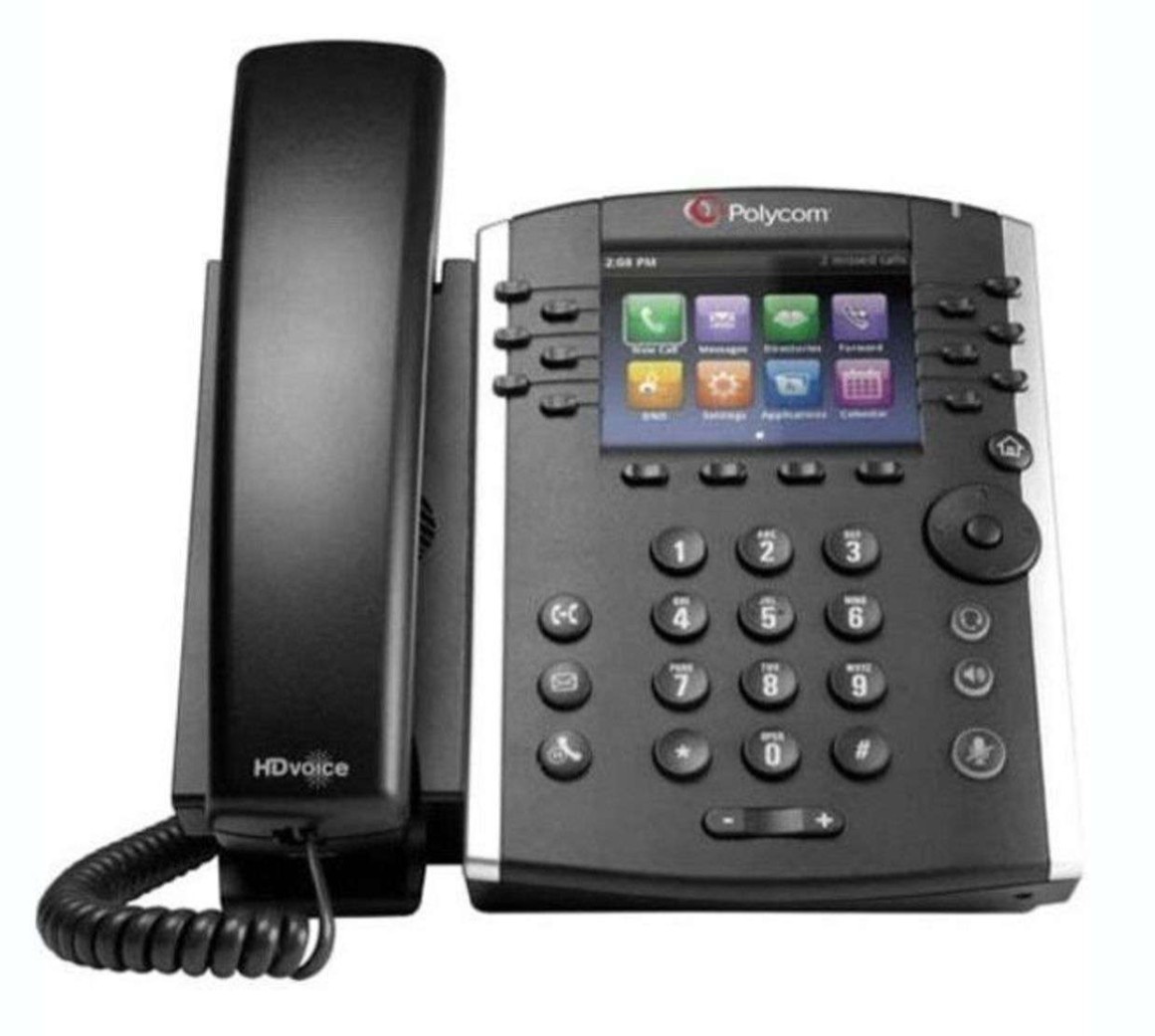 Polycom Business Phone POL-VVX400-2200-46157-025-R with Power adapter