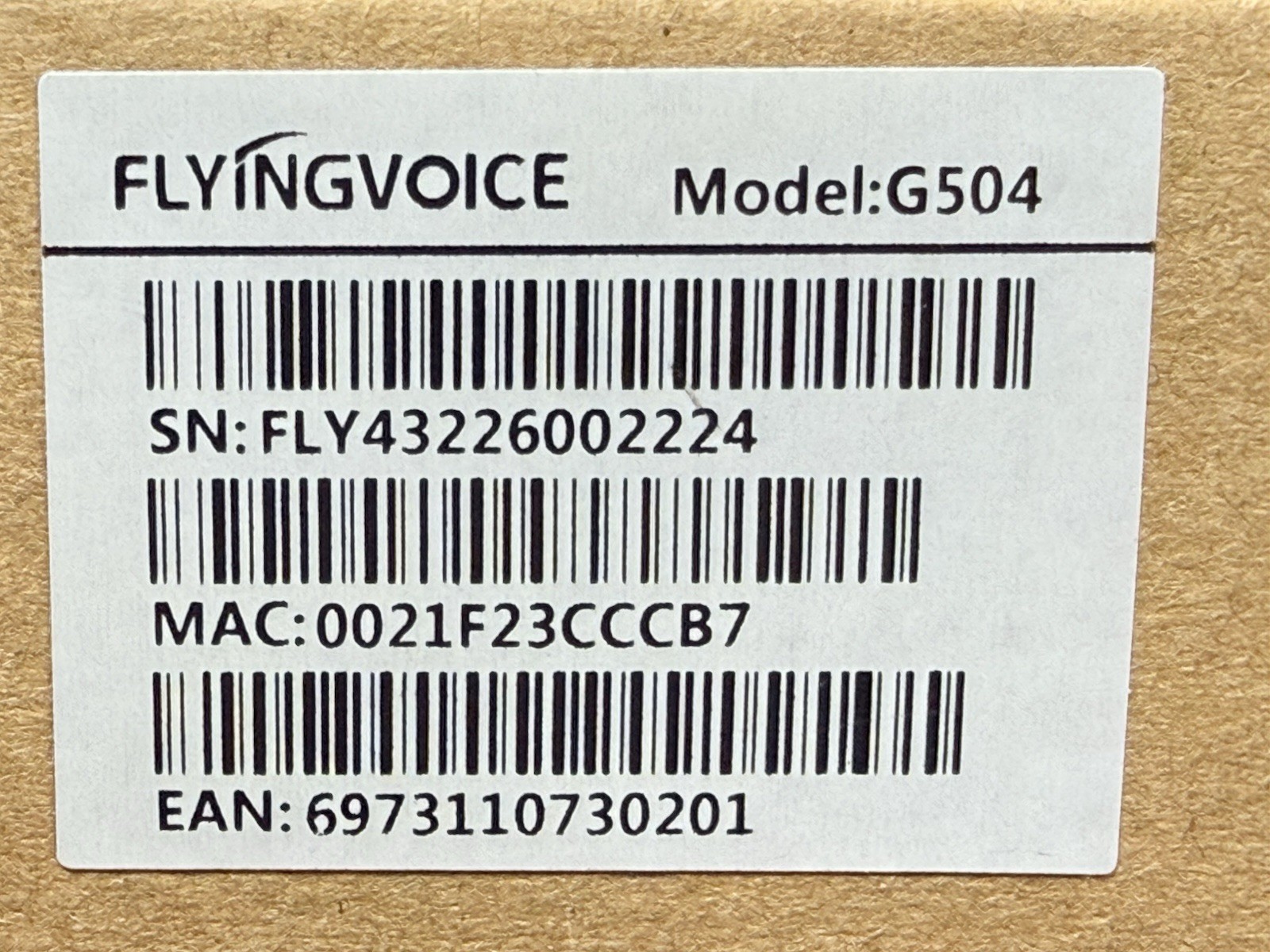 FLYINGVOICE G504 4 port FXS Gigabit VoIP Analog Telephone Adapter (ATA)