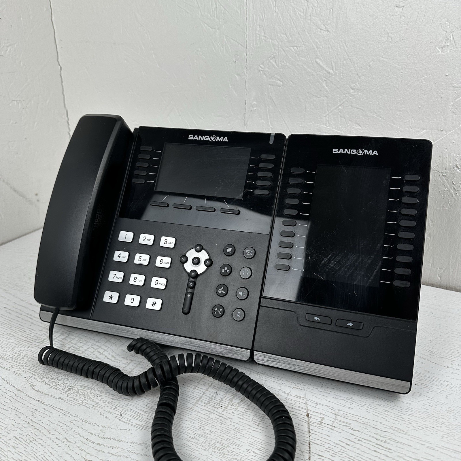 Sangoma S705 Gigabit IP Phone With Expansion Module EXP100 Works
