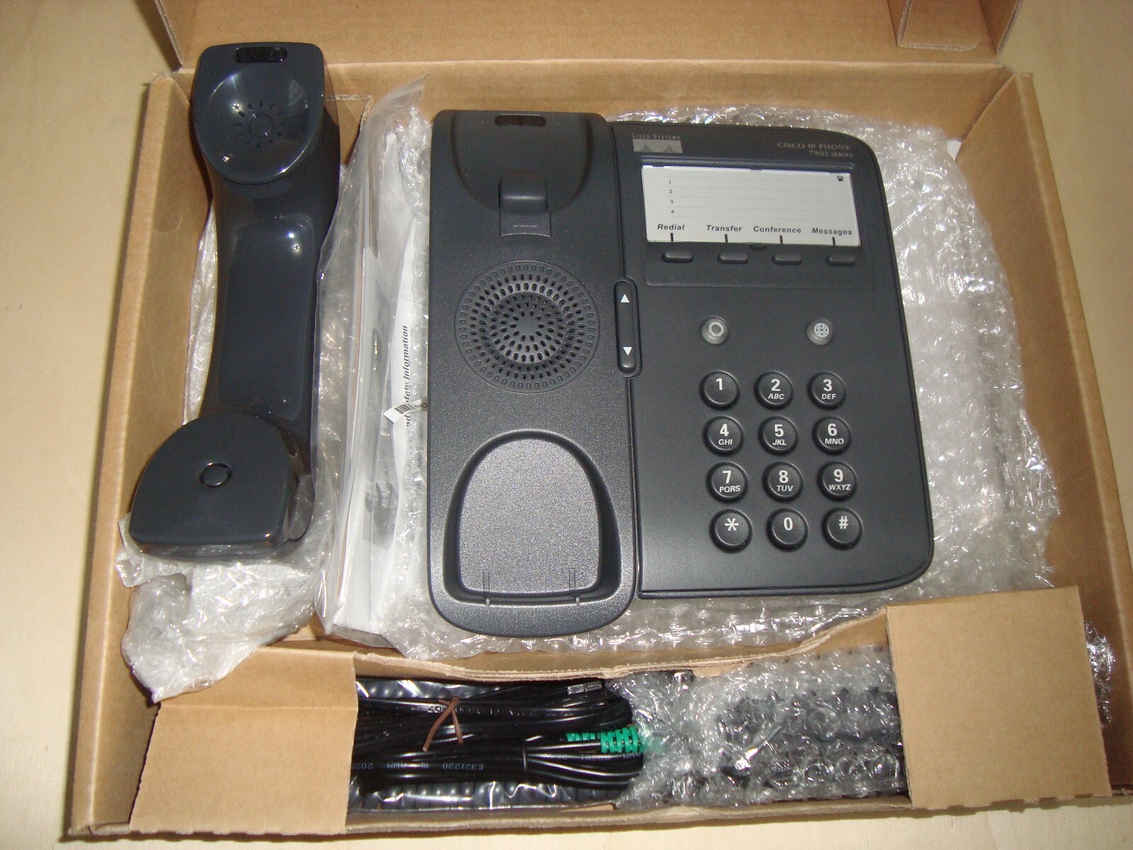 Cisco CP-7902G – IP Phone – VoIP Phone – SCCP – Single Line –