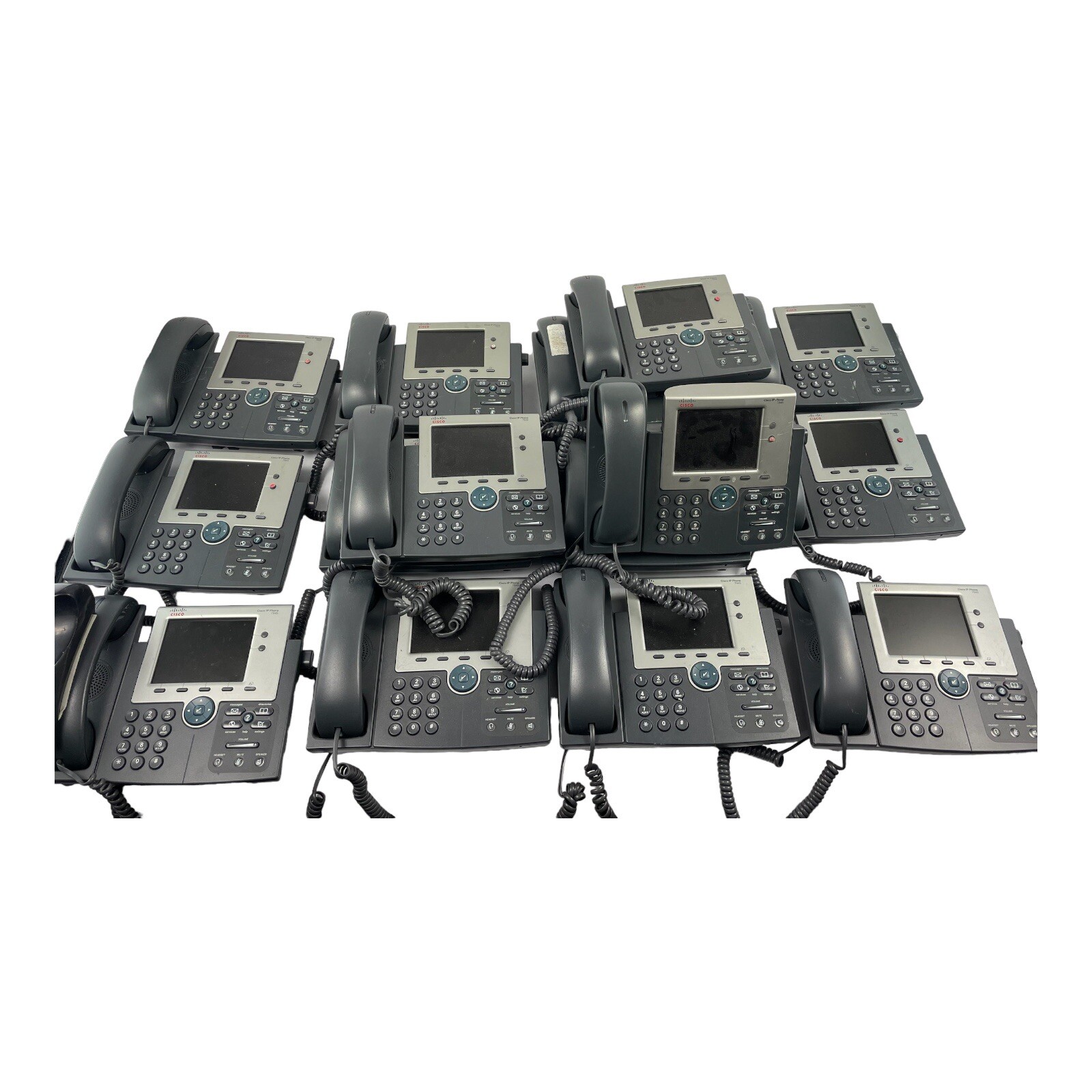 Lot of 15 Cisco CP-7945G 7945 Unified IP Phone Color LCD 5-Inch TFT Display VoIP
