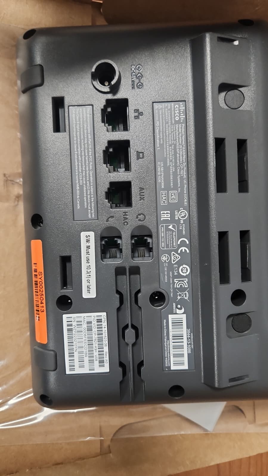 Lot of 3 – Cisco Business Phone CP-7821 – Open Box – new – Free shipping