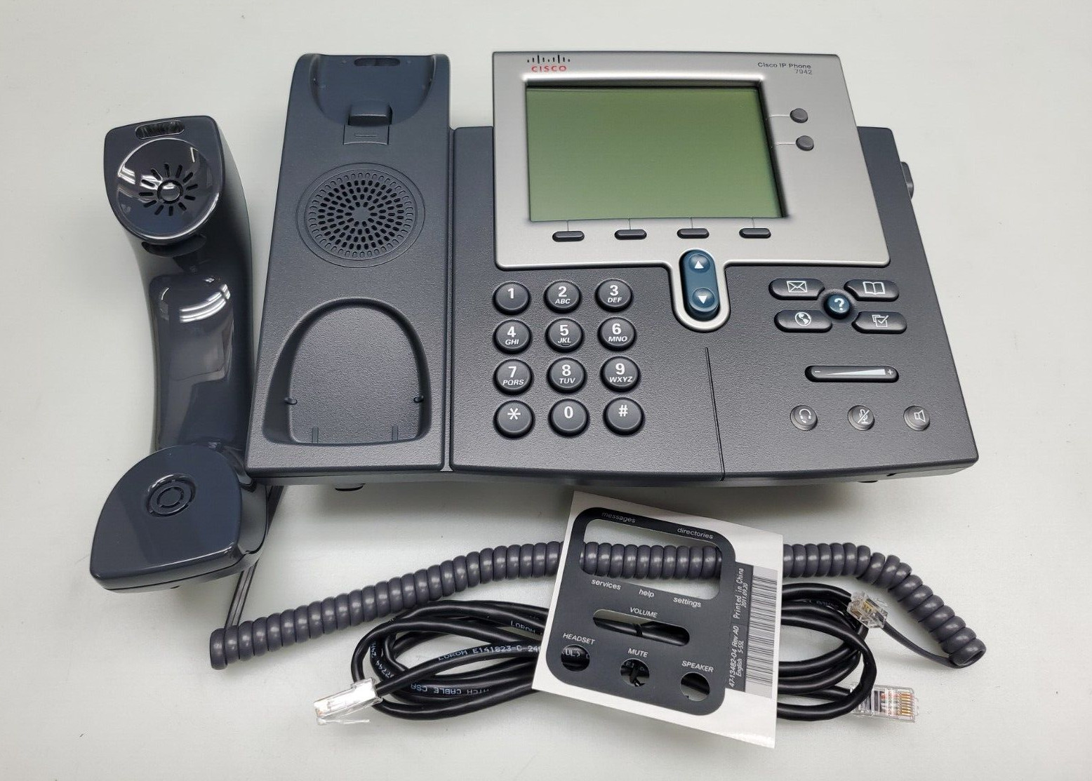 Cisco 7942G 7900 Series Unified IP Phone CP-7942G part number 68-3613-04