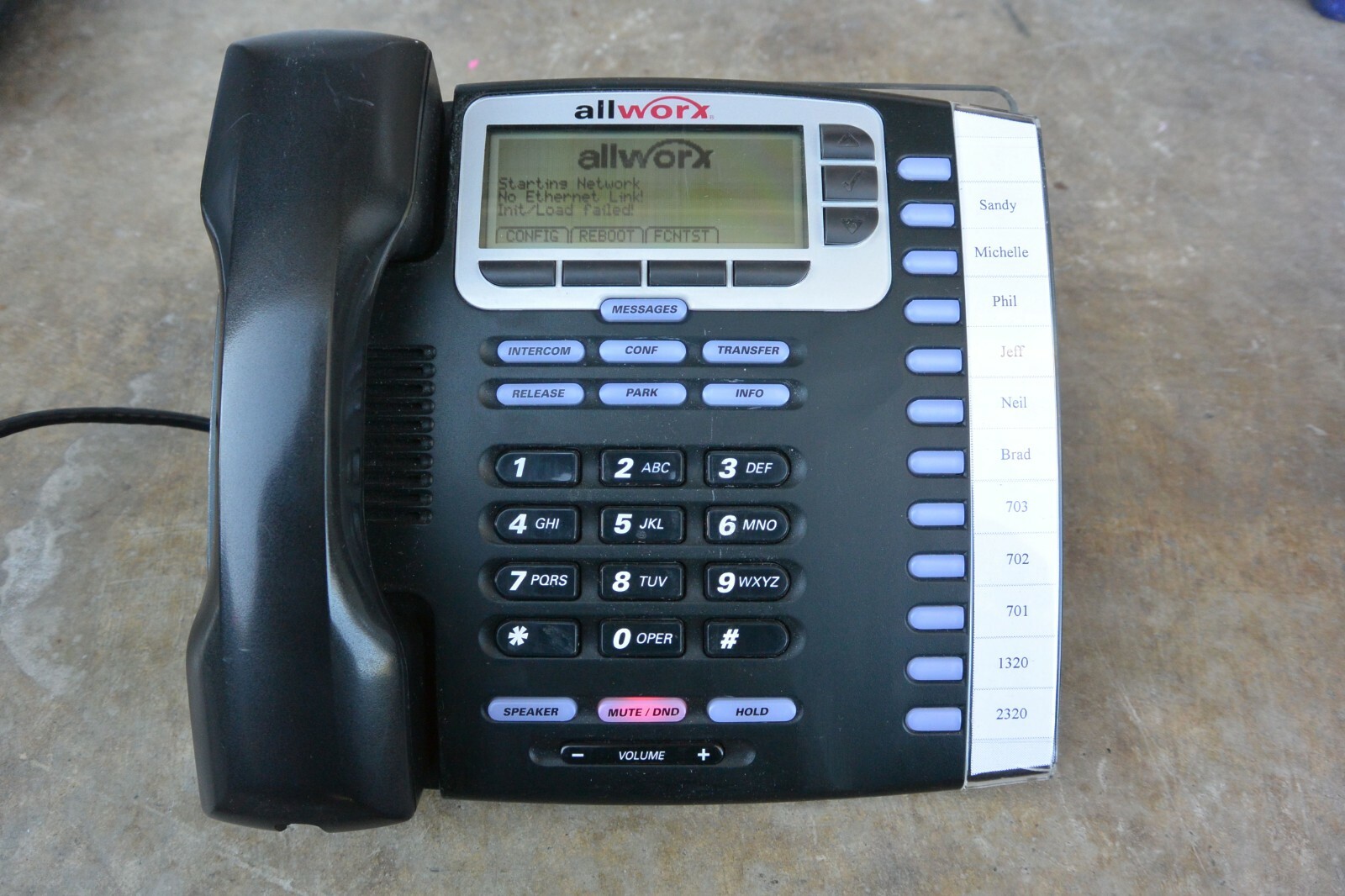 ALLWORX 9212 VOIP DISPLAY OFFICE PHONE WITH STAND