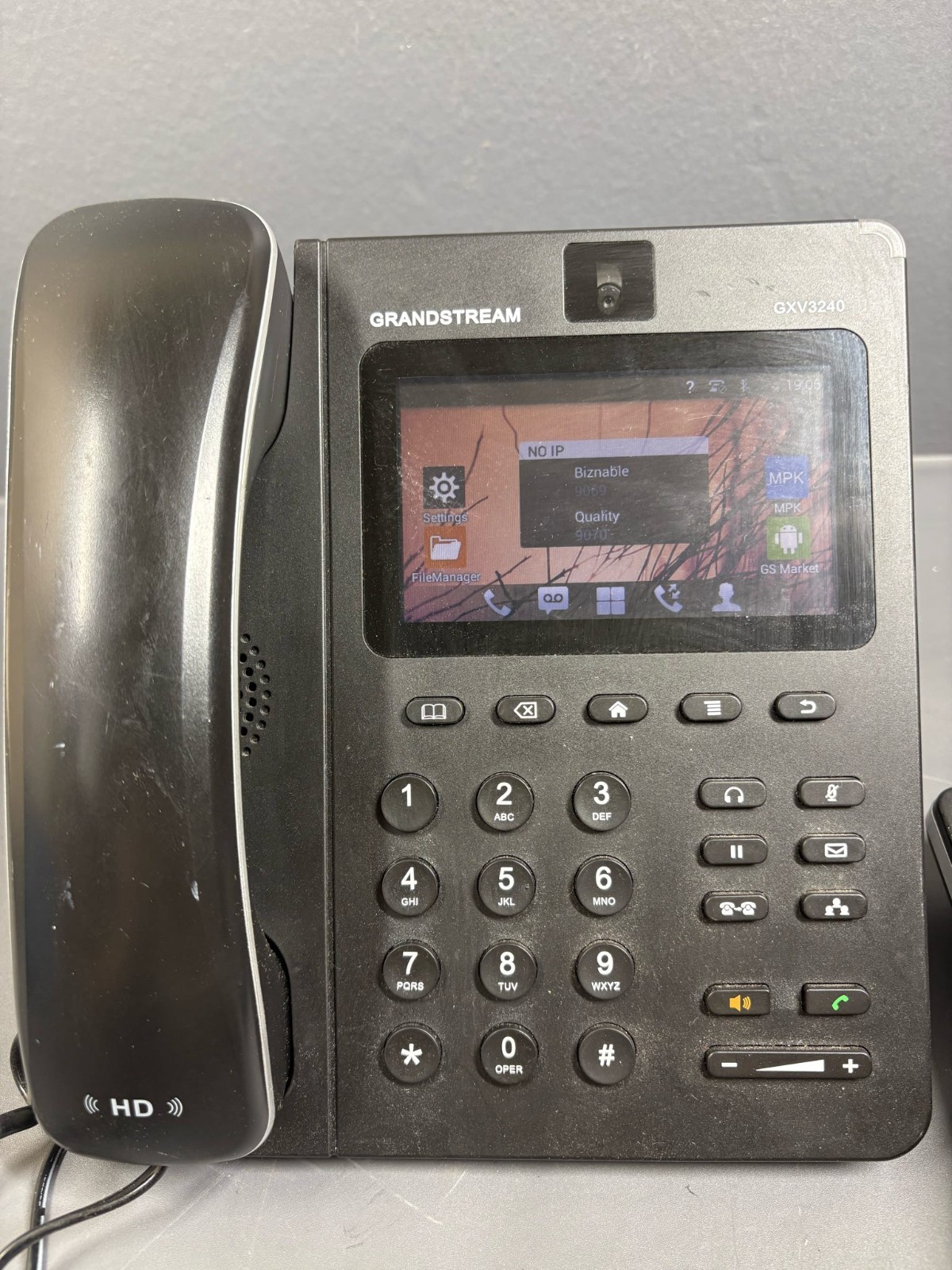 Grandstream GXV3240 Android IP Video Phone w/ GBX3240 Expansion Module Tested