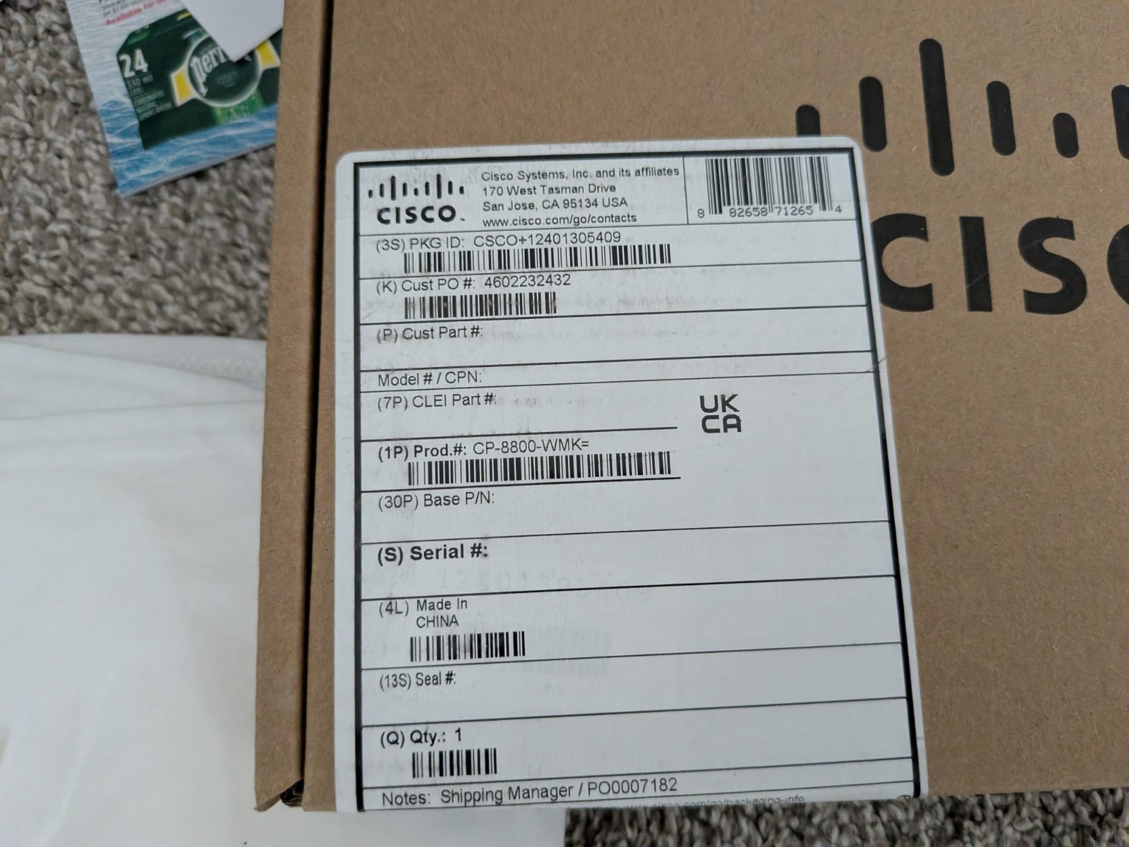Cisco Wall Mount Kit For Cisco IP Phone 8800 Series CP-8800-WMK New In Box NIB