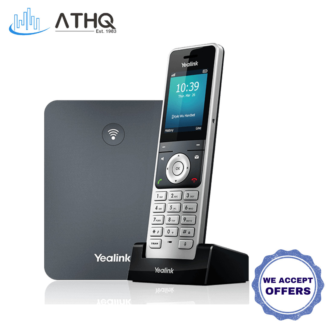 Yealink W76P Cordless Handset IP DECT SIP Cordless Phone System Office Supplies