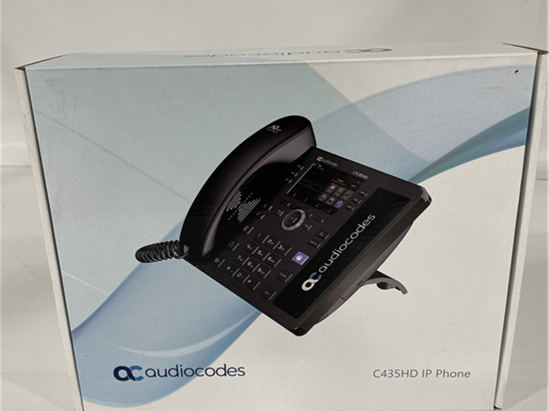AudioCodes C435HD IP Phone PoE 4.3 Inch New Open Box