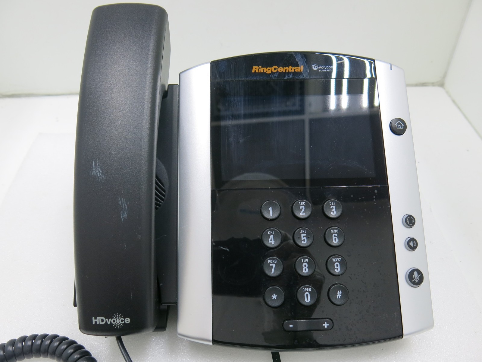 Lot of 3 Polycom VVX 601 16 Line Gigabit VoIP Touchscreen Desk Phone