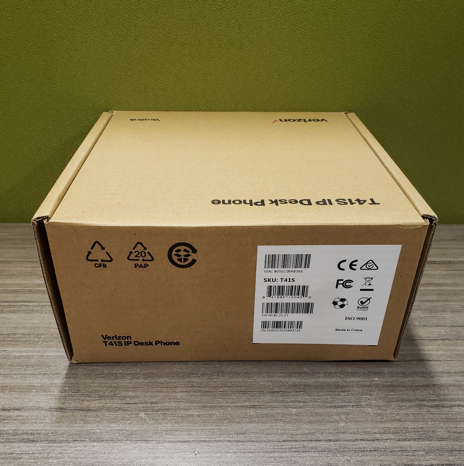 Verizon Yealink T41S IP Desk Phone VoIP – Black – FREE SHIPPING
