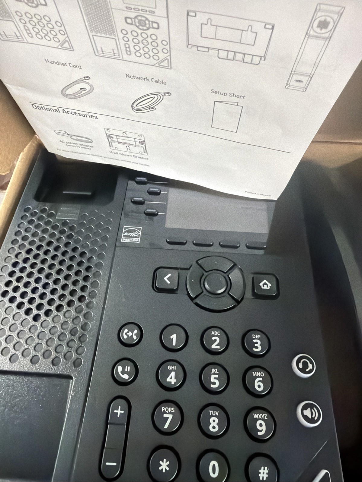 Poly VVX 250 IP Phone Corded Corded Desktop Wall Mountable Black 89B62AA