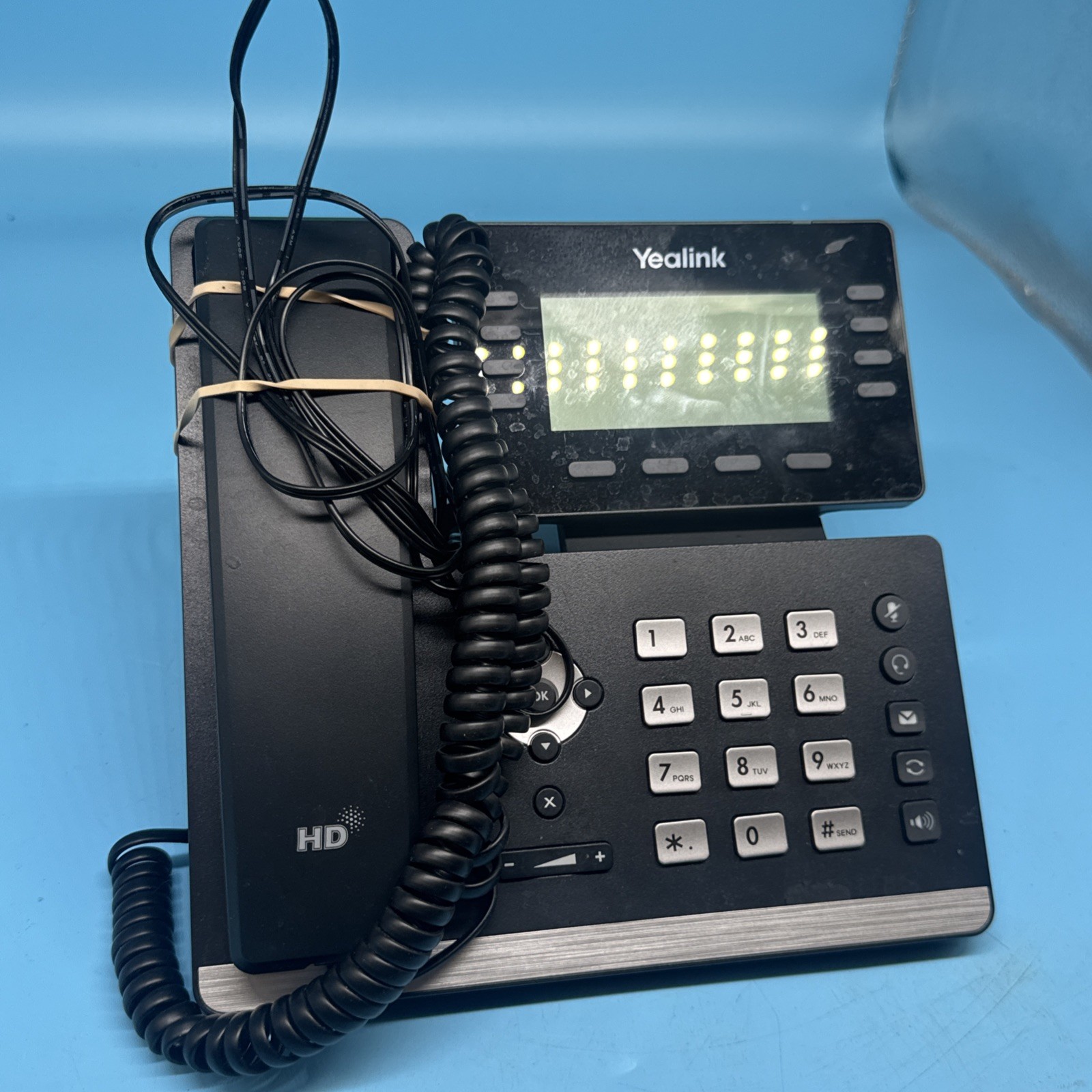 Verizon Yealink SIP-T53W IP Phone – Black 8 Line Business Phone-Used