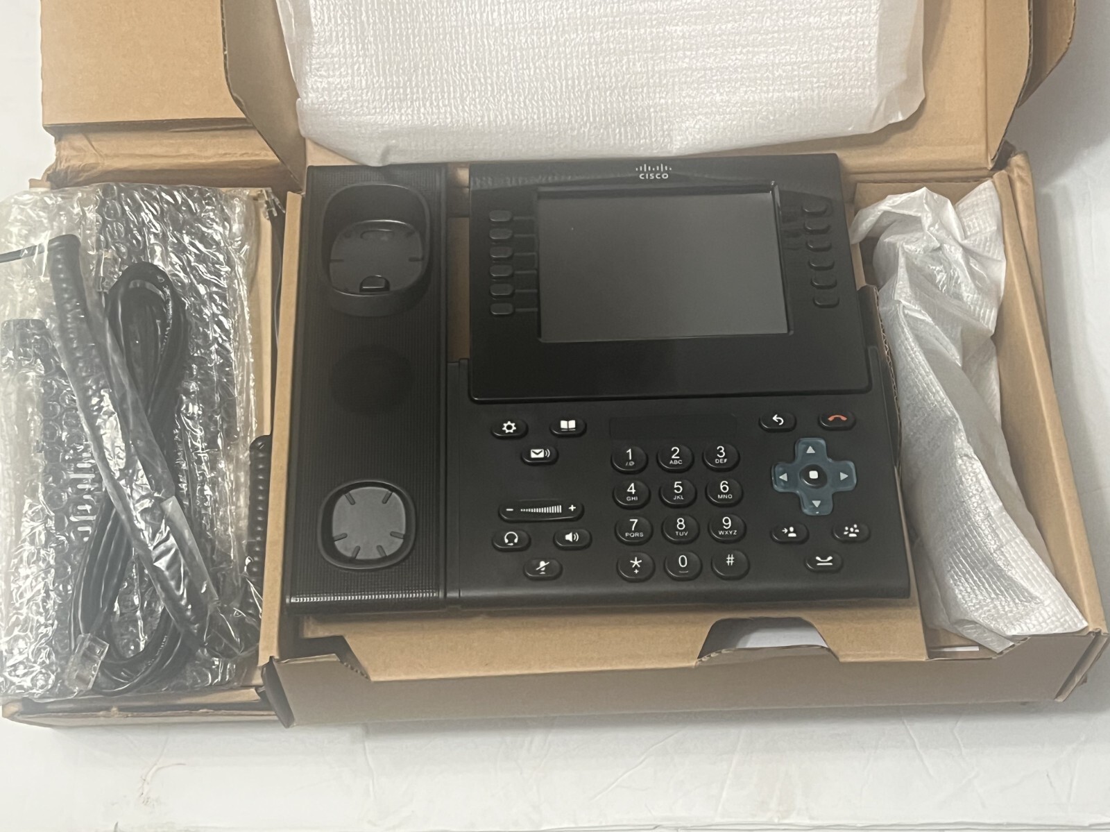 New In Box Cisco CP-9971-C-CAM-K9 Unified IP Phone – Black
