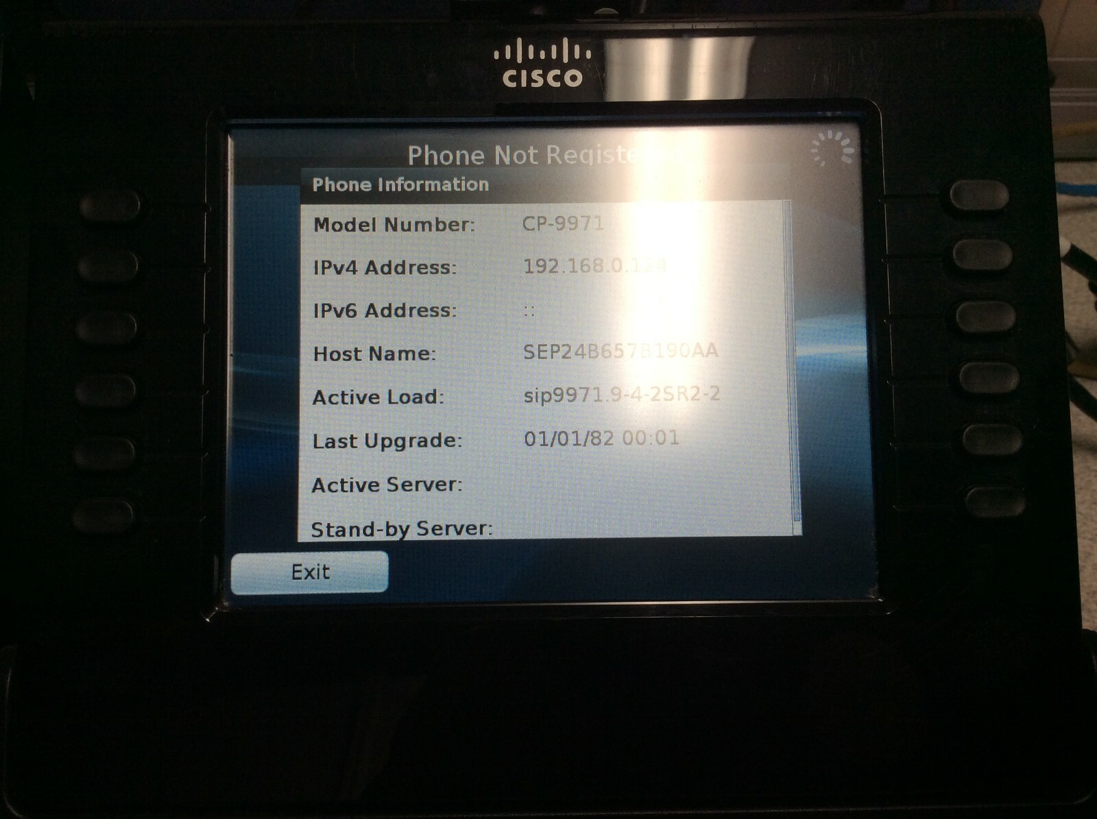CISCO CP-9971-C-CAM-K9 VoIP IP Phone Color Touchscreen w/ USB Camera CP-CAM-C-K9