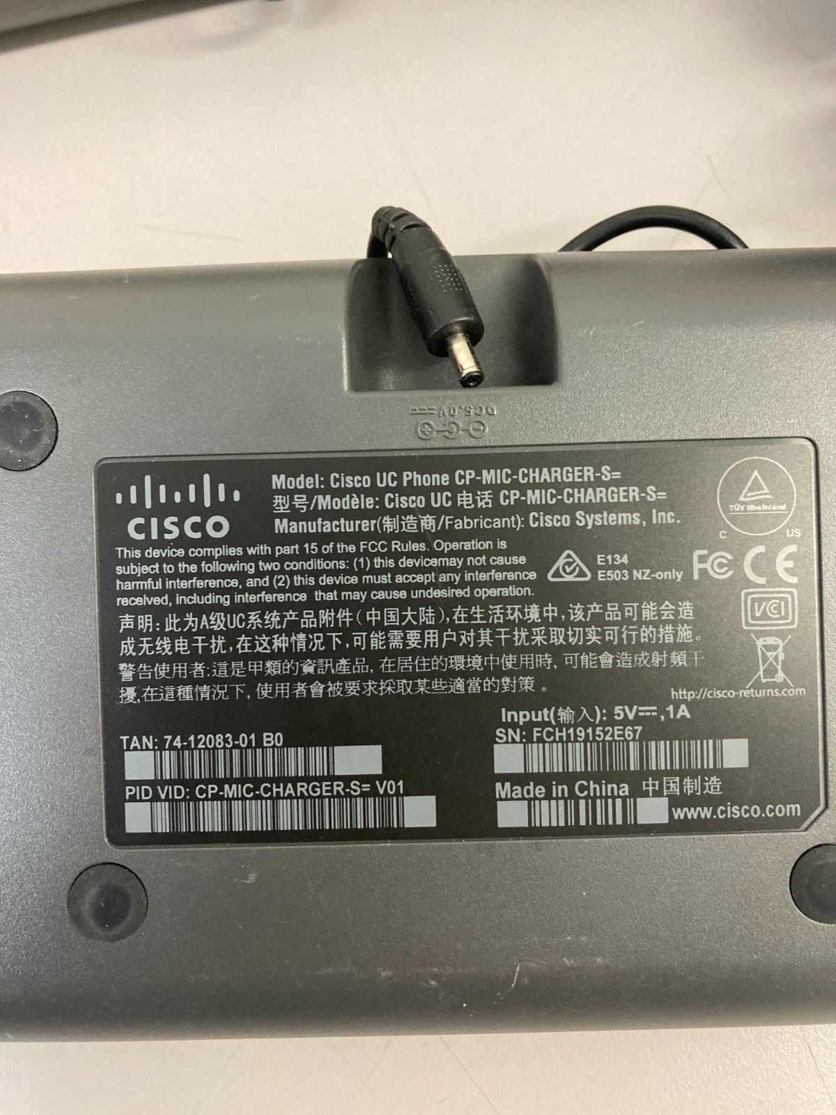(4) Cisco CP-8831-MIC-WRLS Wireless Microphone Kit for IP Conference Phone 8831