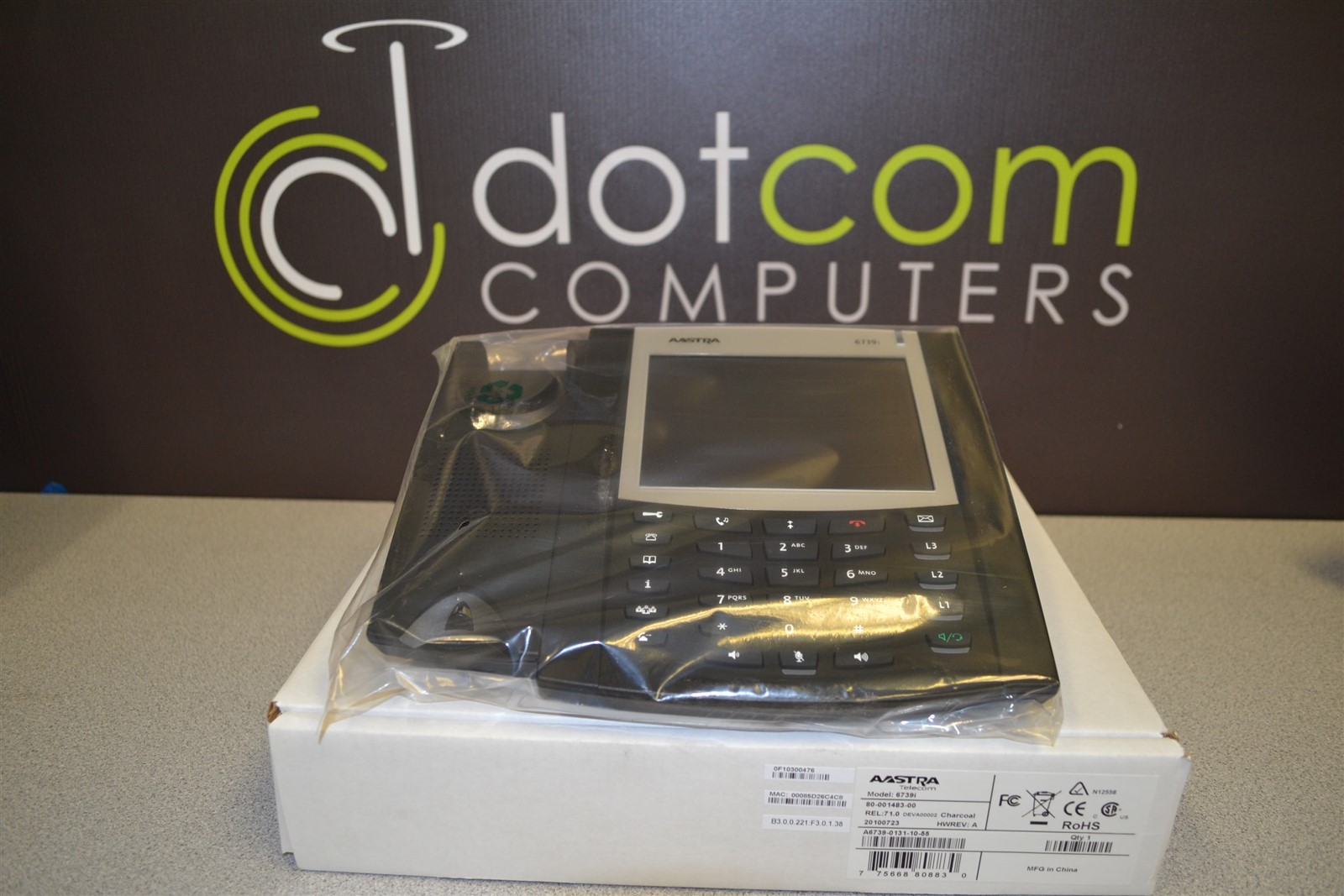 AASTRA 6739i 39i VoiP Display Phone A6739-0131-10-55 Charcoal IP New Open Box