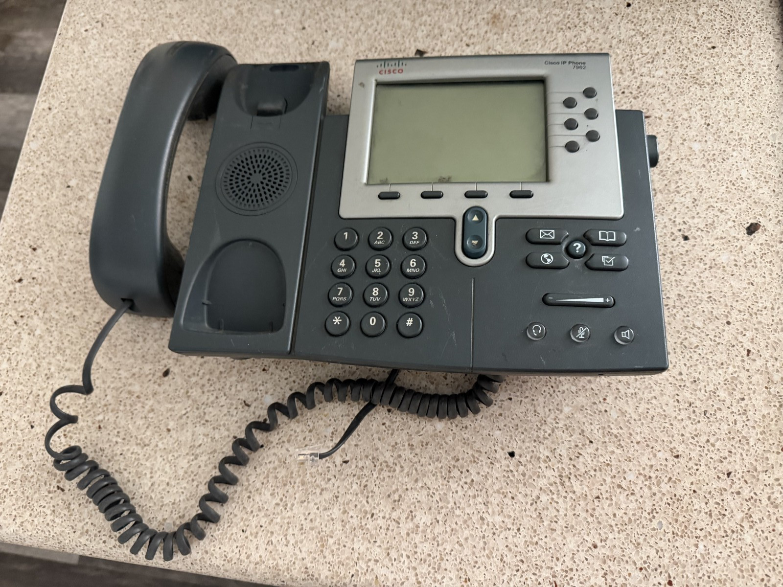 Cisco CP7962GCH1 IP Phone – Gray used working
