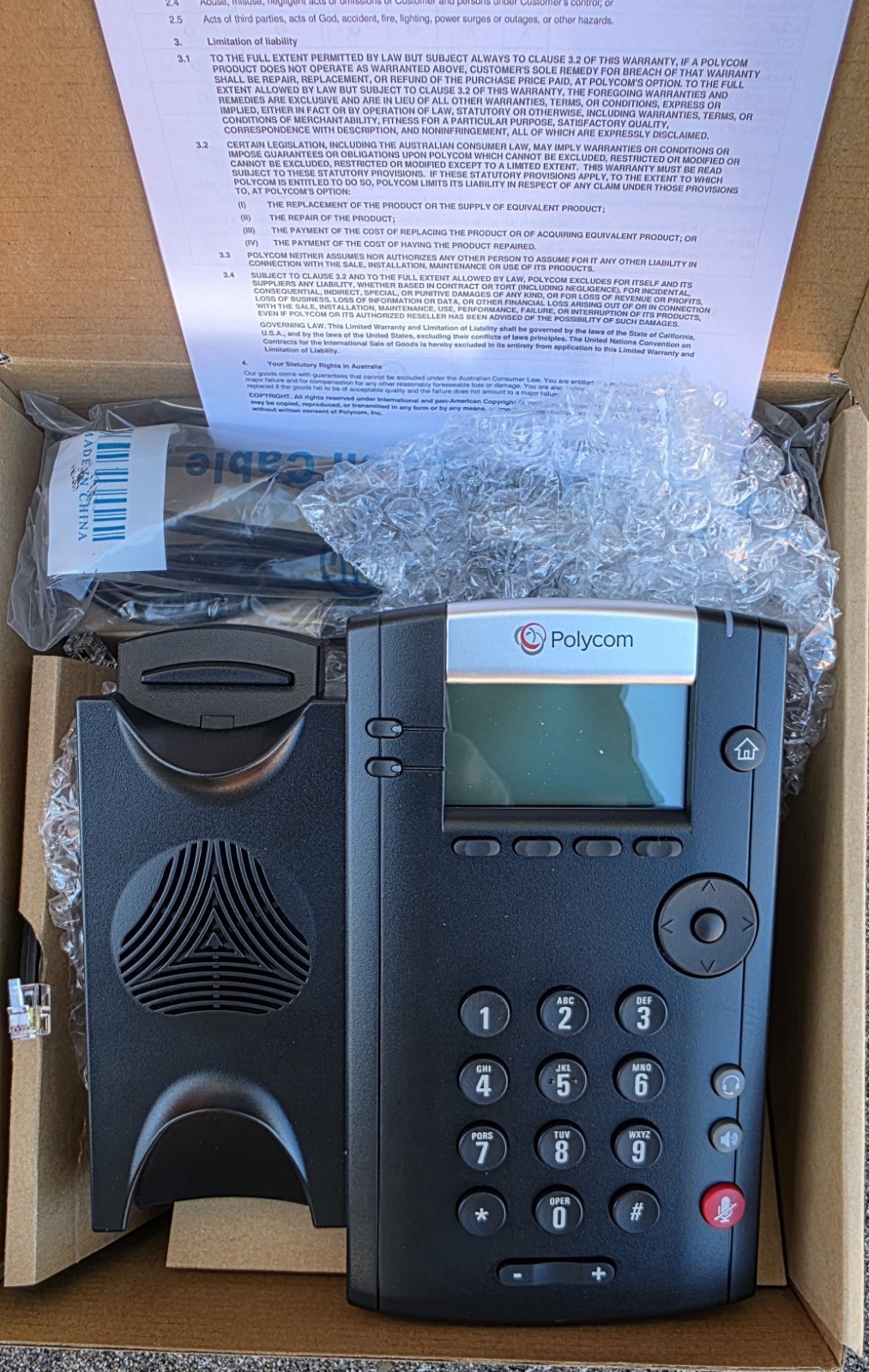 Polycom VVX 201 VoIP IP Business Phone. Lot of 2.