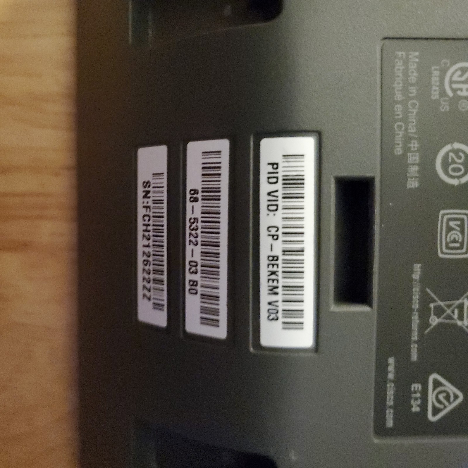 New CISCO CP-BEKEM-RF VoIP IP Phone Key Expansion Module