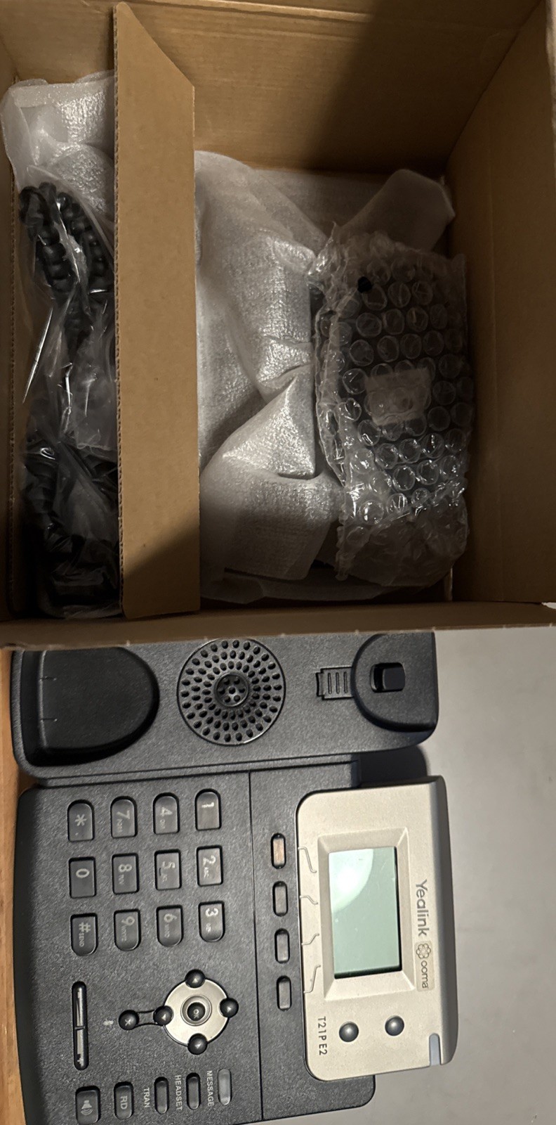 Yealink SIP-T21P E2 Dual-line Entry Level IP Phone Programed But Never Used