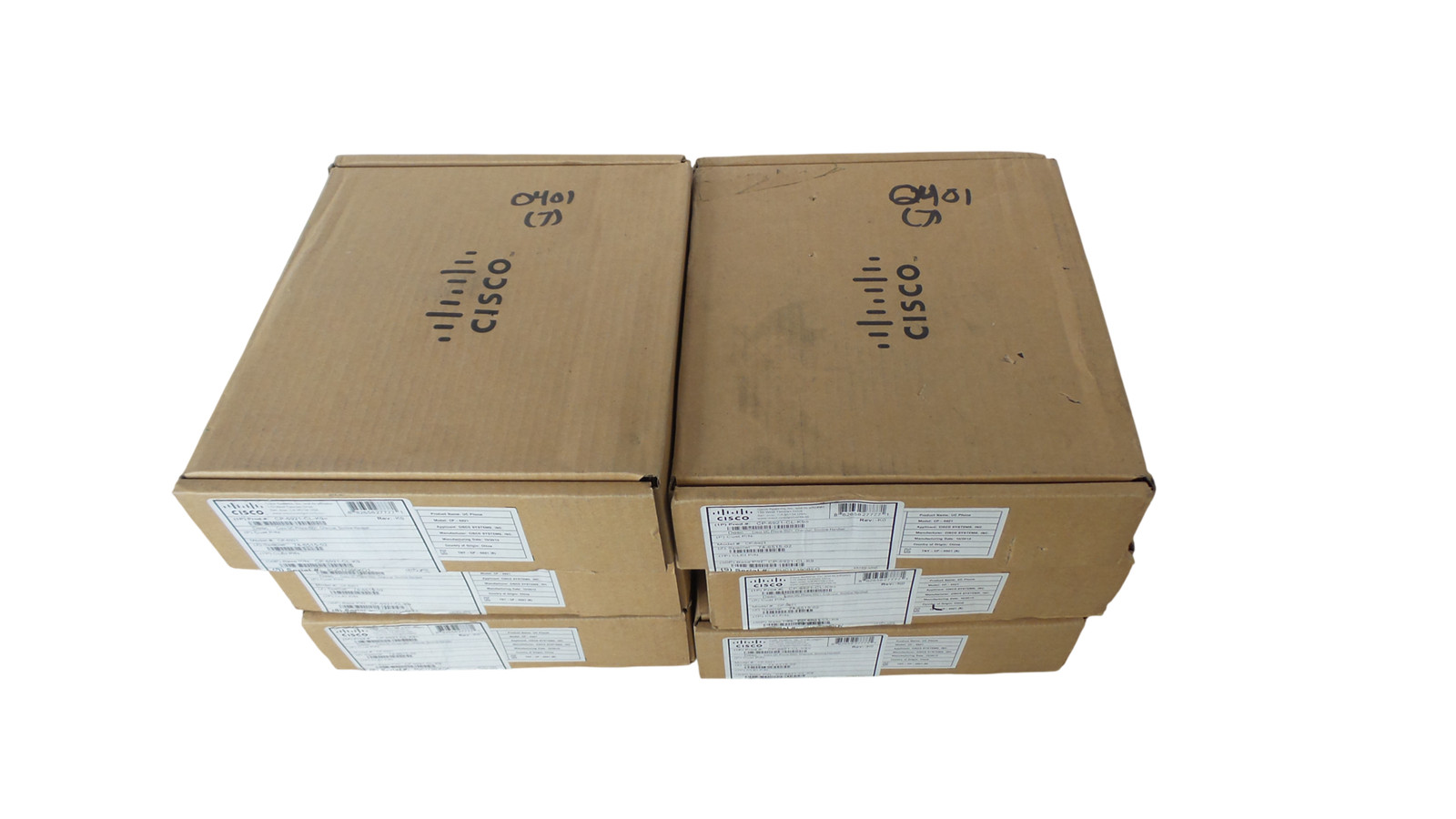 LOT OF 6 Cisco CP-6921 Desktop Phone – Free Shipping