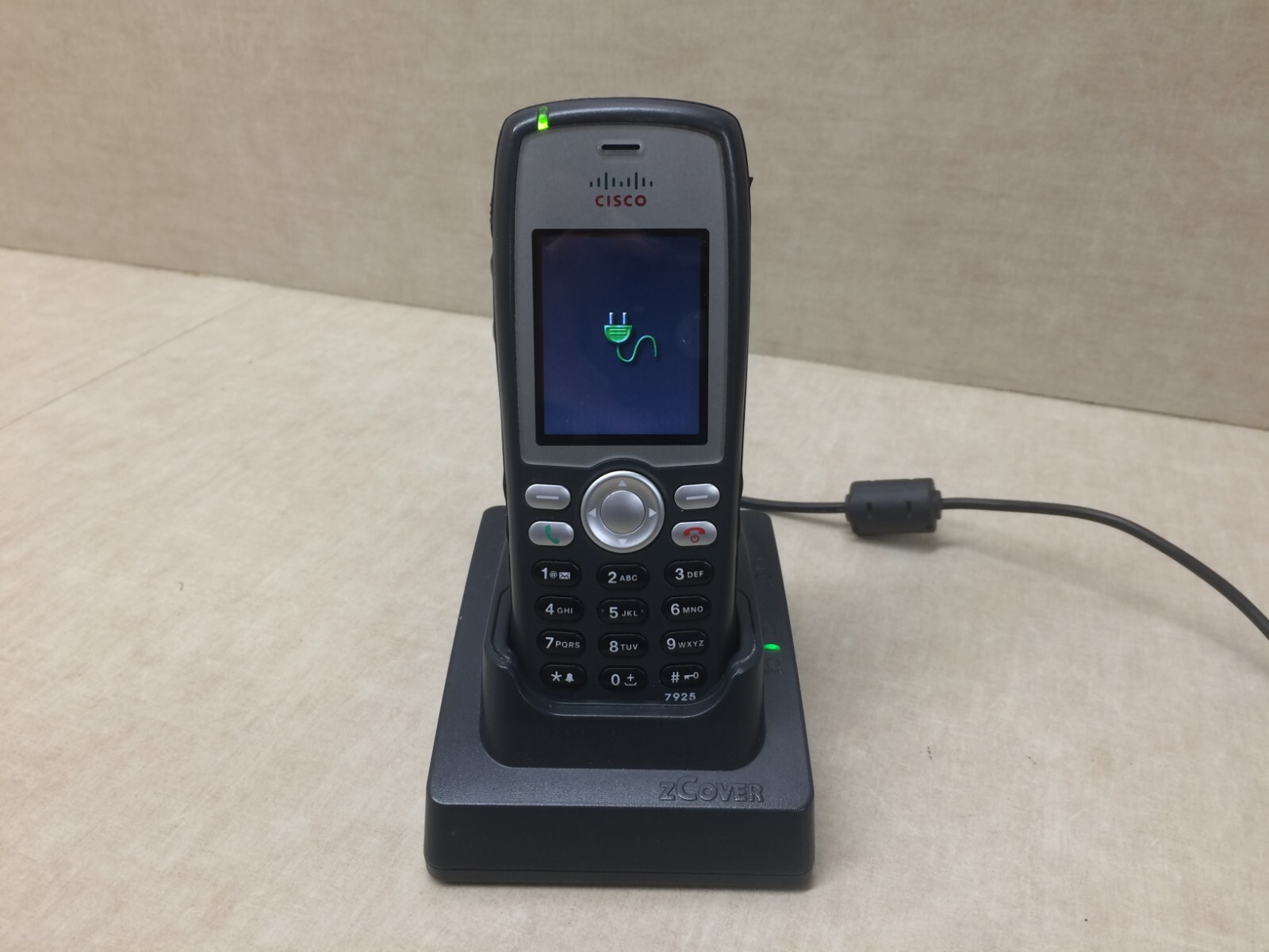 Cisco 7925G Wireless IP Phone Cordless Handset w/ Base No Battery 74-5464-02