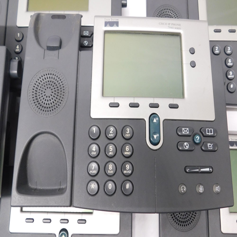 (Lot of 8) Cisco Unified 7940g Business Conference Desk Phones No Handsets AS/I