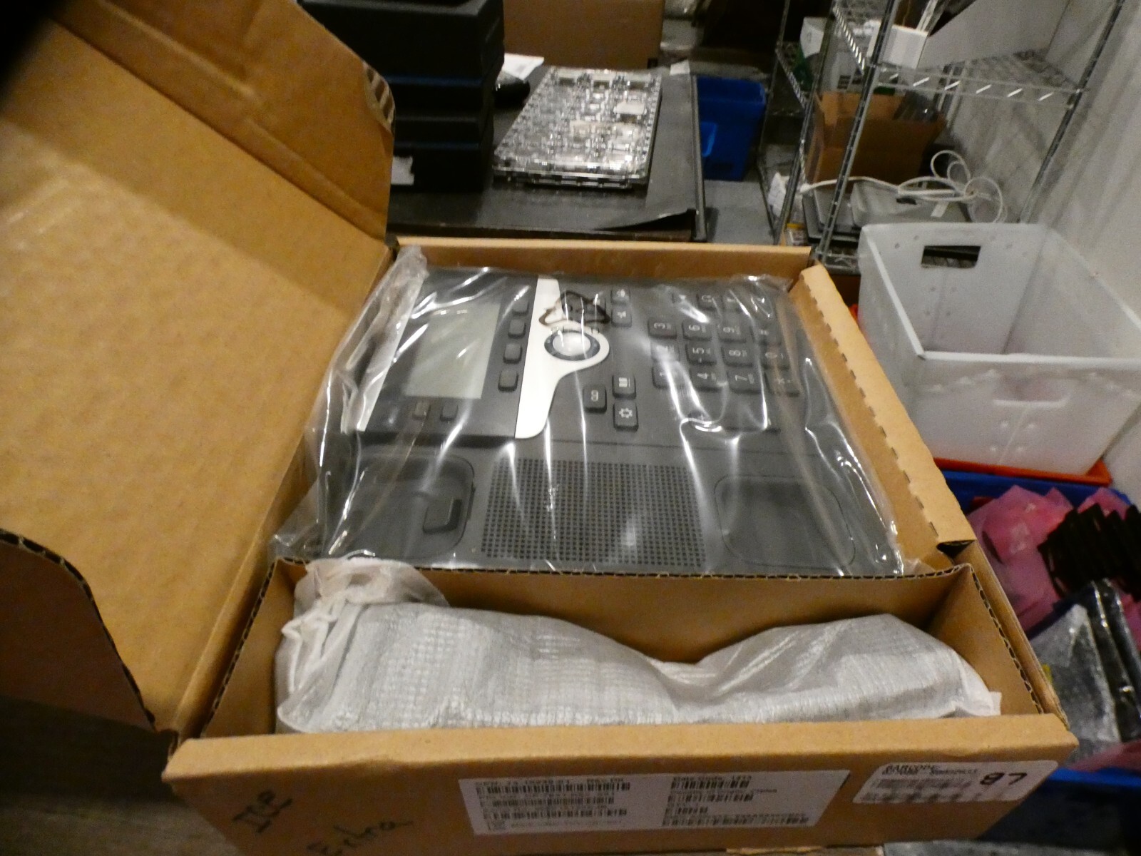 Open Box Cisco 7821 IP Phone (CP-7821-K9=) 74-10230-01 7800 (Missing Parts)