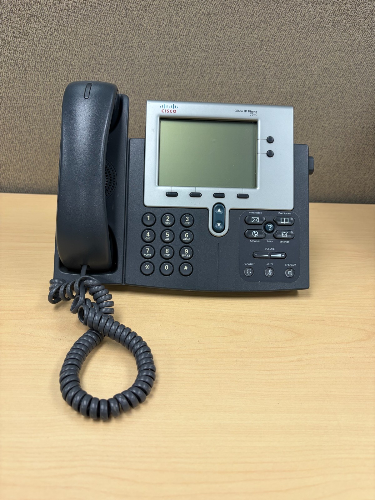 Lot of 7 Cisco CP-7940 VoIP IP Phone w/Speakerphone & Handset NO ADAPTER, used
