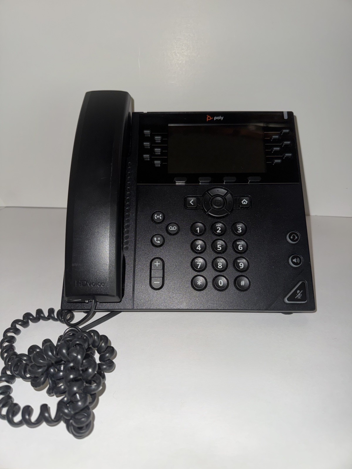 Poly (Plantronics + Polycom) VVX 450 Business IP Phone New & Working