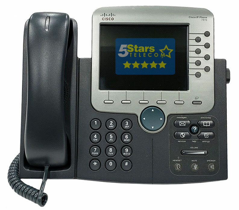 Cisco 7970G Unified IP Phone (CP-7970G=) Rnewed (Grade A) 1 Year Warranty