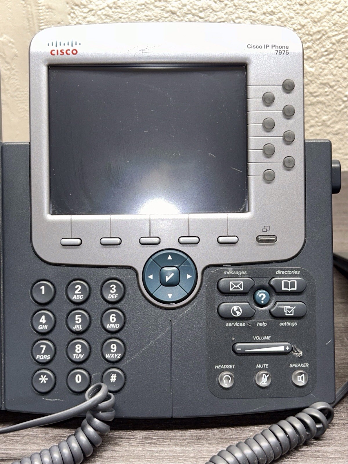*LOT OF 6* CISCO CP-7975G VOIP IP OFFICE PHONES #D826