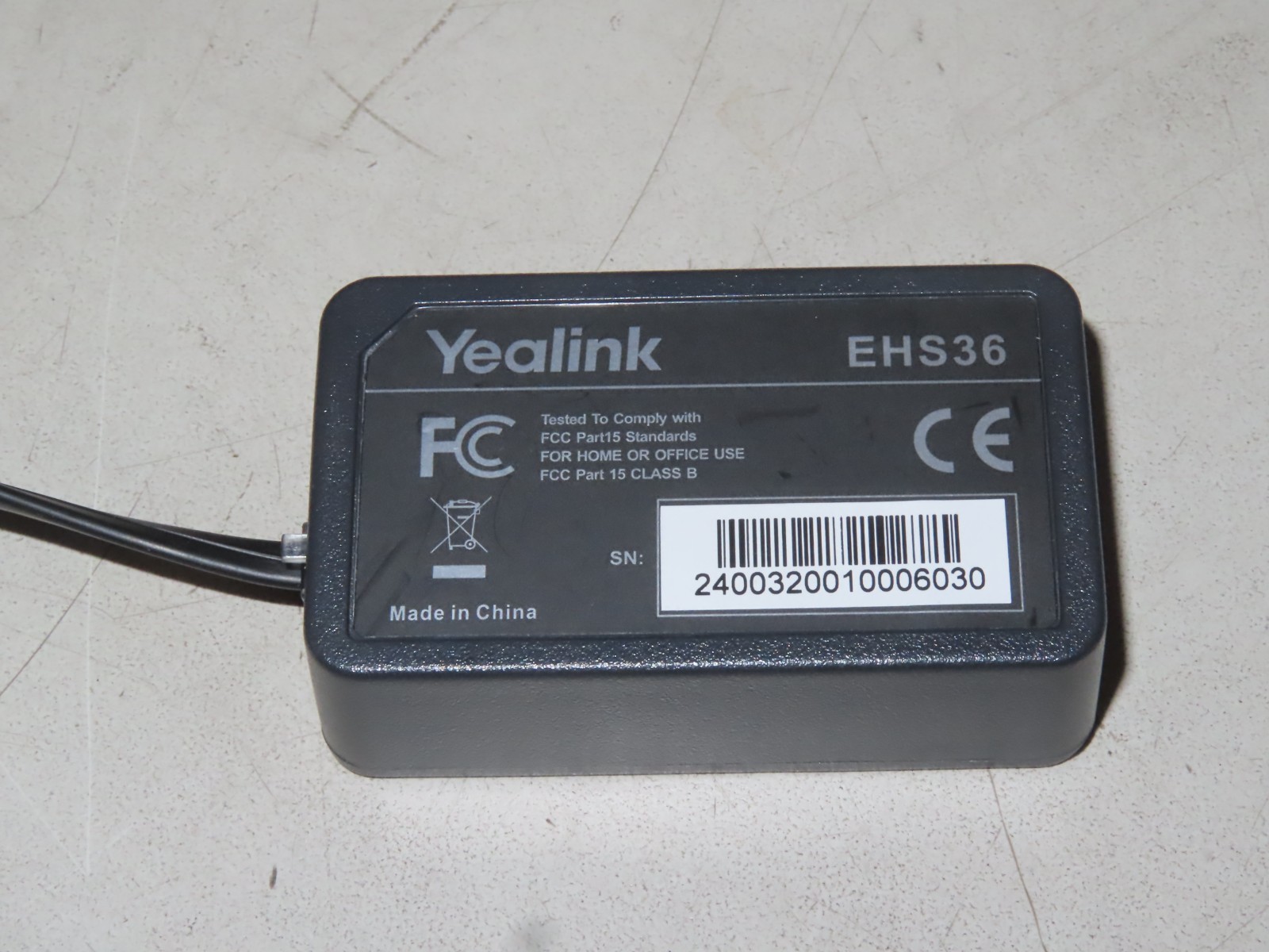 Yealink EHS36 IP Phone Wireless Headset Adapter