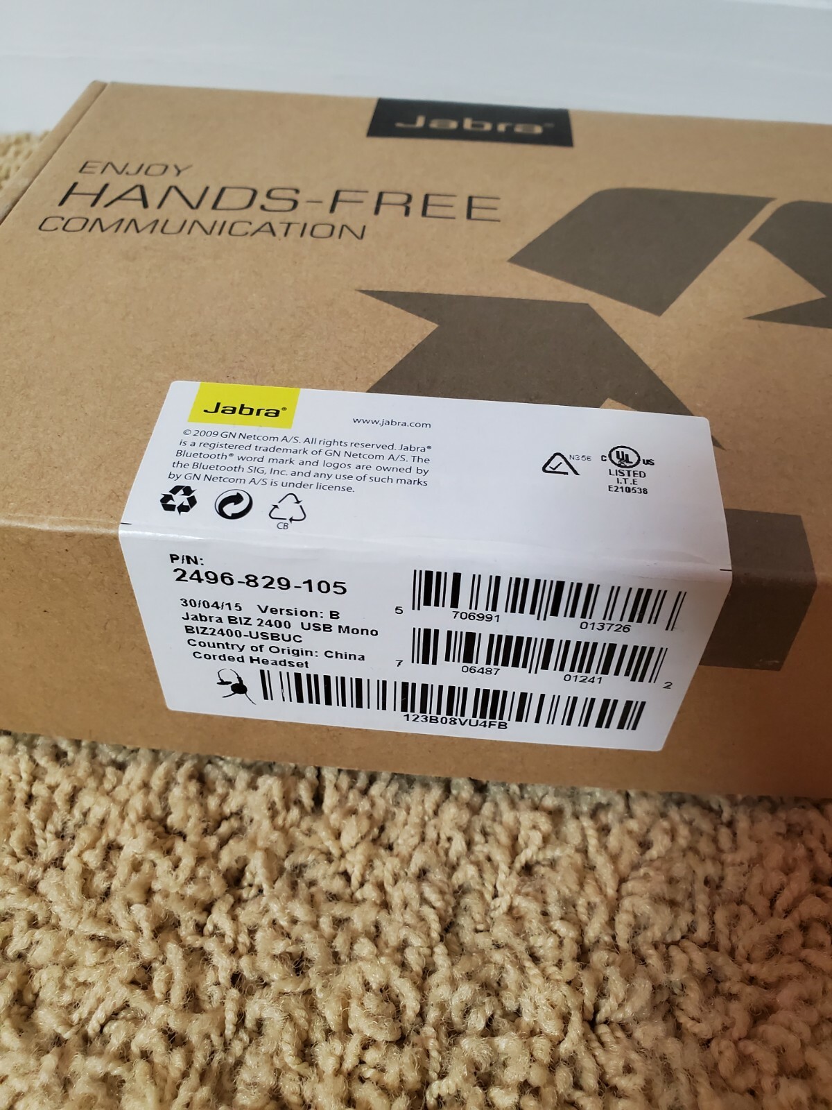 NEW Jabra BIZ 2400 Mono Headband 2496-829-105