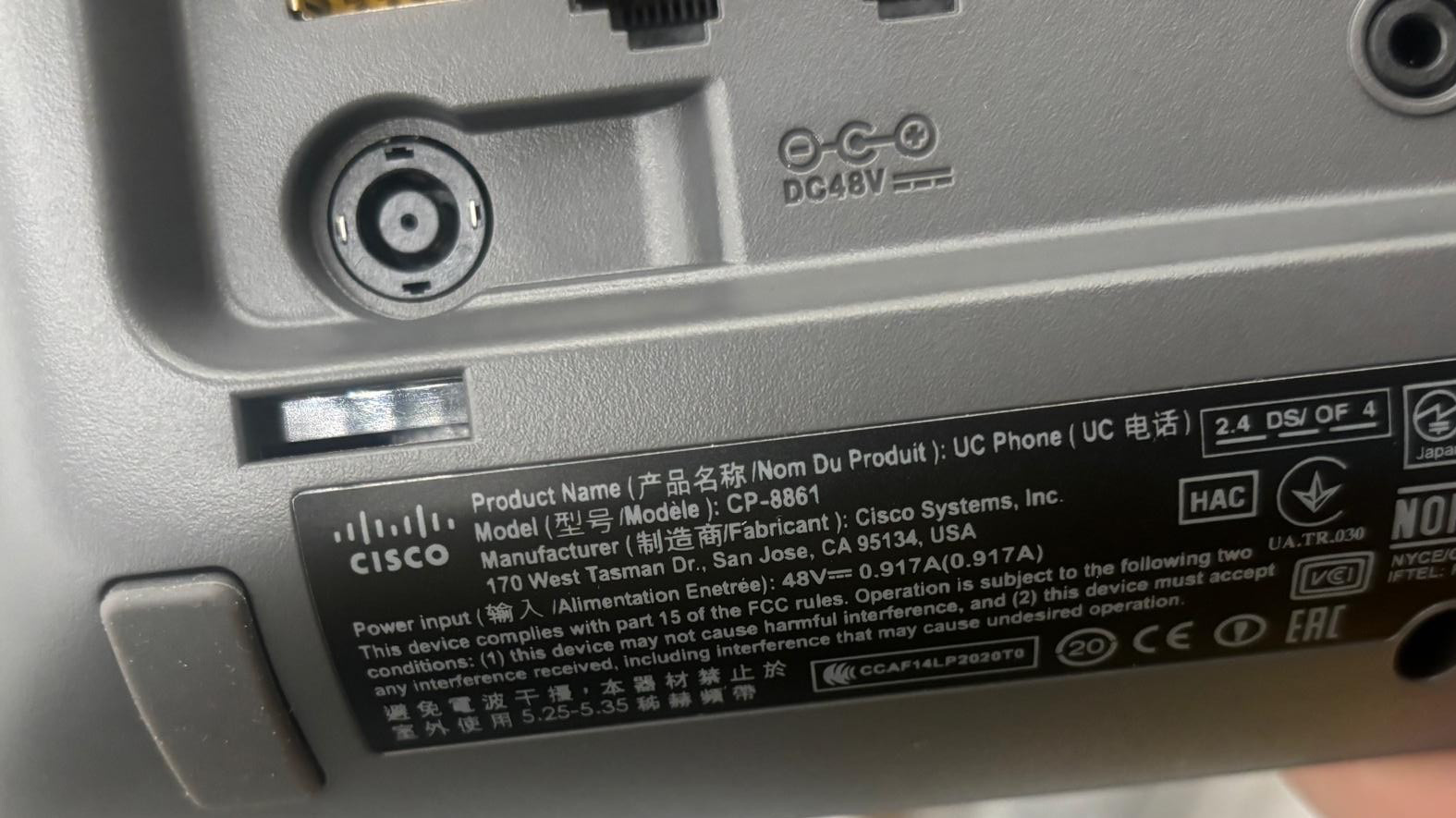 Cisco 8861 IP Phone (CP-8861-K9=) – NEW