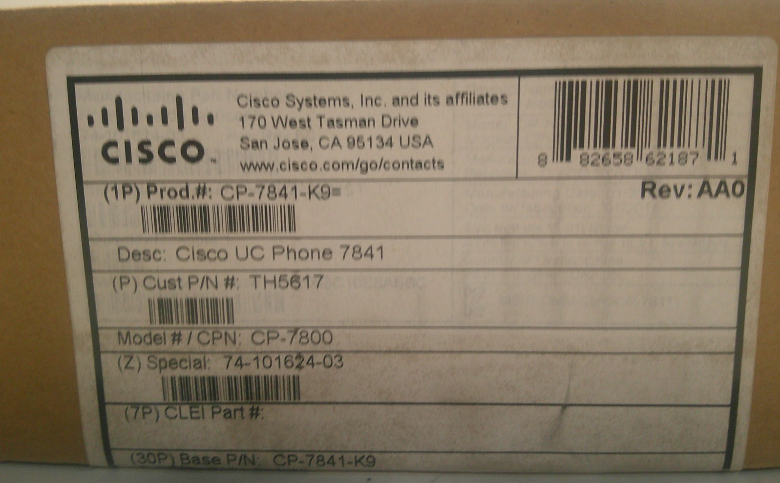 Cisco CP-7841-K9 IP Phone Business VoIP Phone 7800 Series PoE