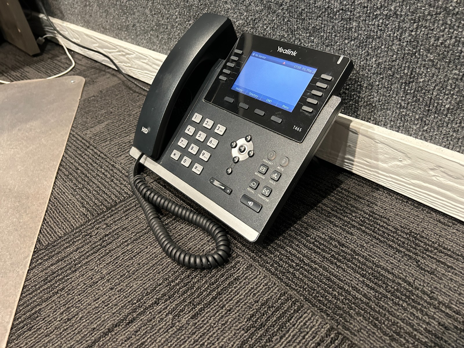 Yealink SIP-T46S IP Phone – Black – VOIP Desk Phone – Used, Good Condition