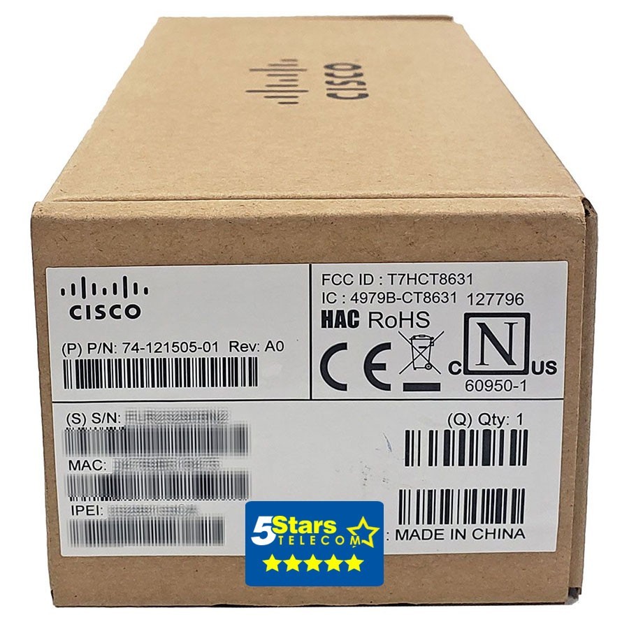 Cisco 6825 IP DECT Wireless Handset (CP-6825-3PC-NA-K9=) – Brand New