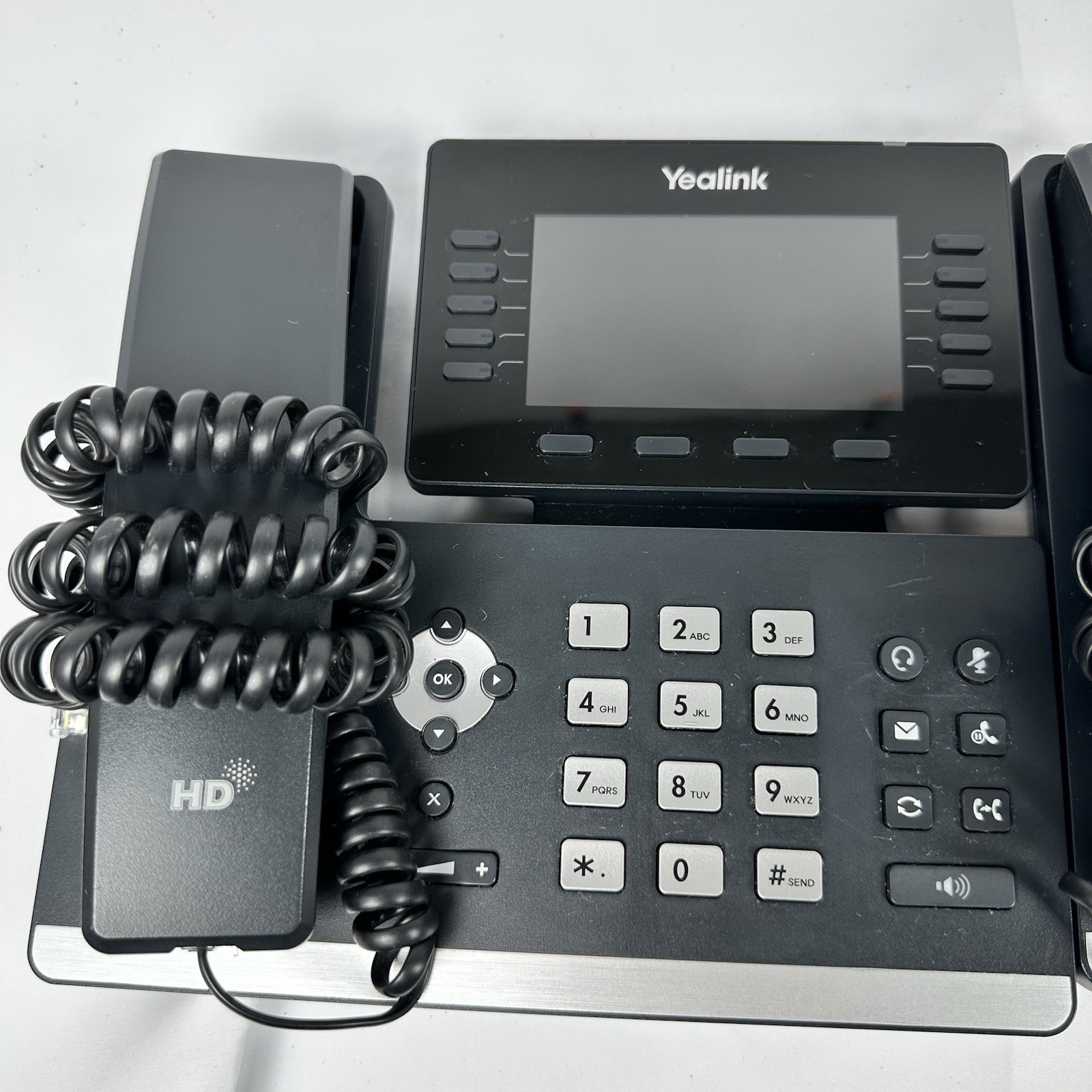 Lot Of 2 Yealink SIP-T54W 16 Business IP Phone POE Bluetooth Handset And Stand