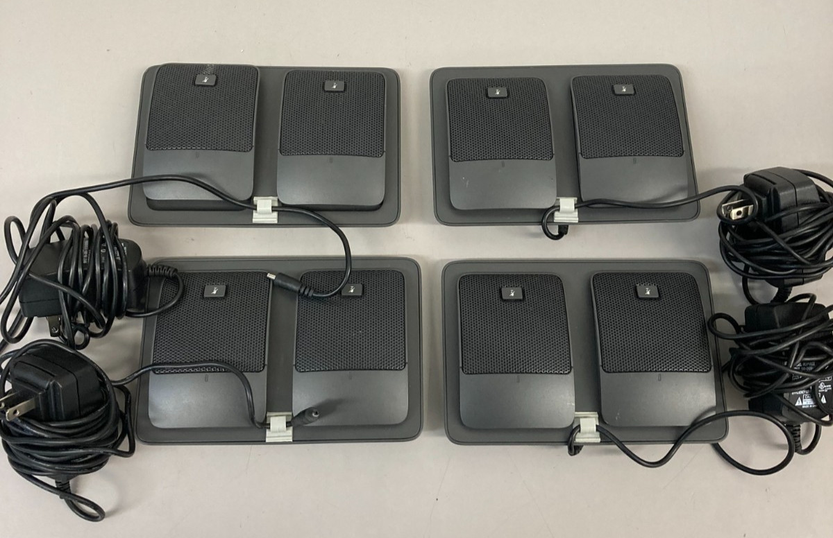(4) Cisco CP-8831-MIC-WRLS Wireless Microphone Kit for IP Conference Phone 8831