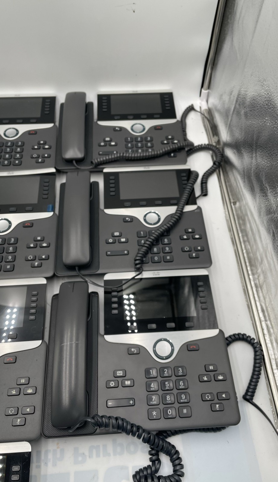 Cisco CP-8841 IP VoIP Desk Phones Stands PoE Business Lot Of 10